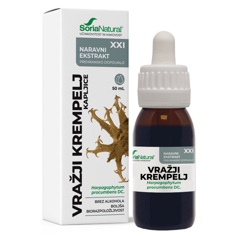 Vražji krempelj kapljice XXI 50ml Soria Natural