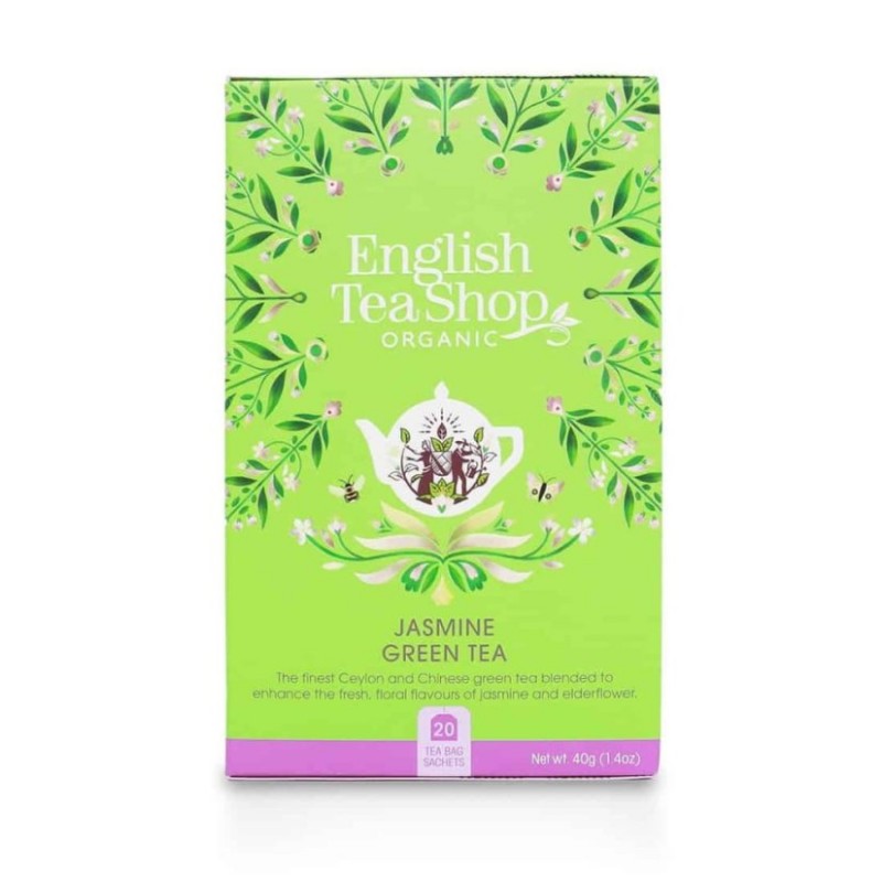 Čaj bio Zeleni čaj Jasmin, 40 g, English Tea Shop