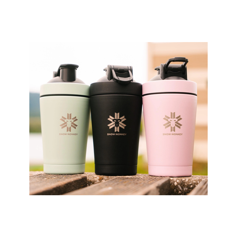 Športni šejker črna 0,45 l SNOW MONKEY