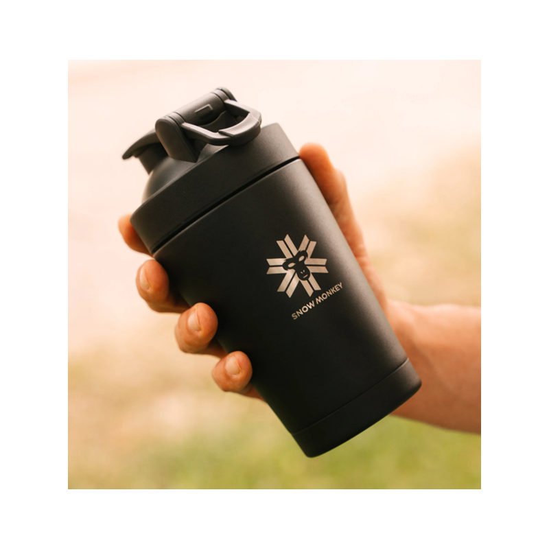 Športni šejker črna 0,45 l SNOW MONKEY