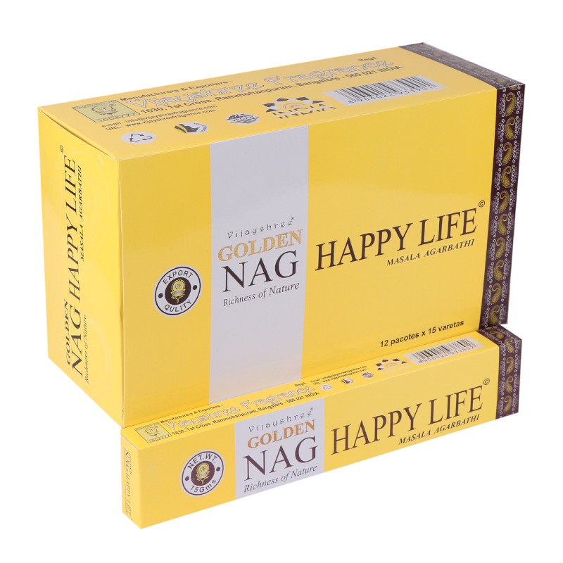 Dišeče palčke Golden Nag Happy life 15g