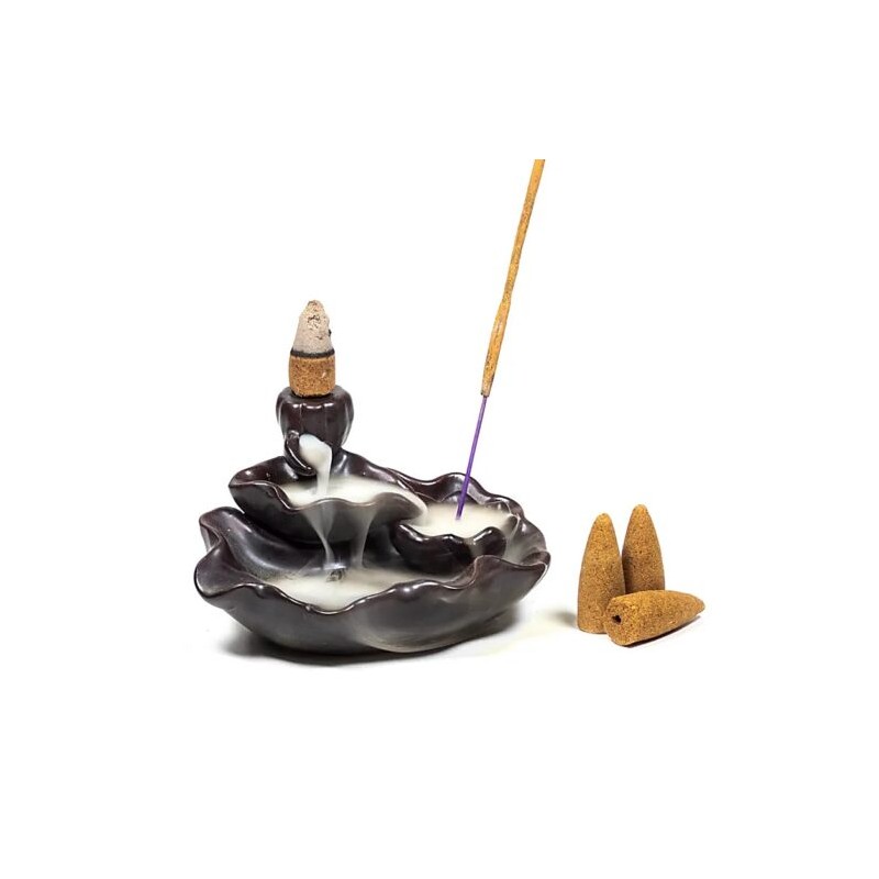 Gorilnik za kadilne brikete - dimna fontana - CVET LOTUSA