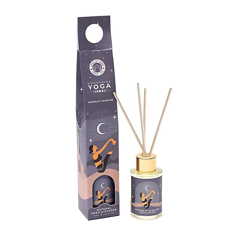 Moonshine Yoga - Moonlit jasmin (mesečev jasmin) difuzor z lesenimi palčami