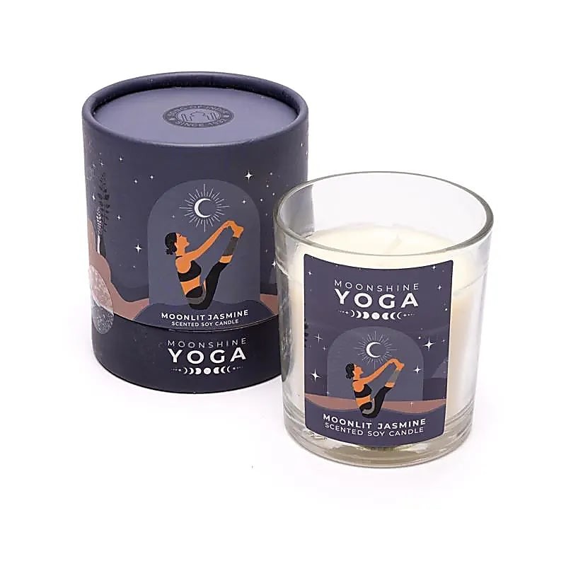 Moonshine Yoga sveča iz sojinega voska Mesečin jasmin