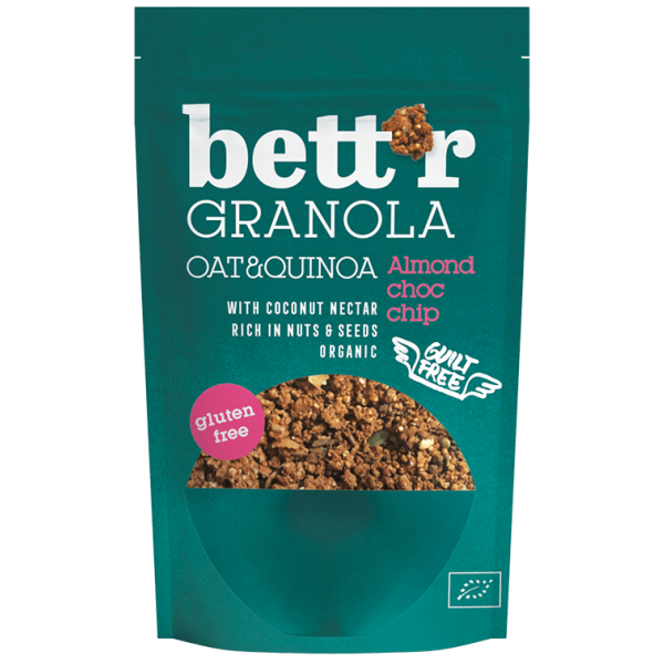 Bio mandljeva granola s čokoladnimi koščki 300g Bettr