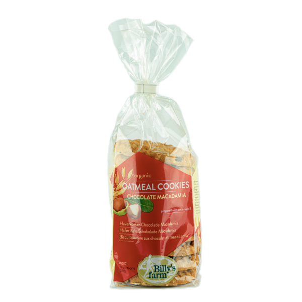 Bio piškoti makadamija vegan 175g Billys farm