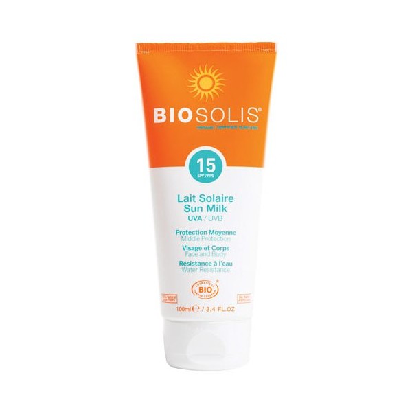 Mleko za zaščito pred soncem spf 15 100ml Biosolis