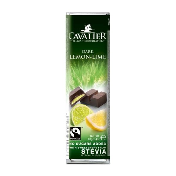 Čokolada s limetinim limoninim nadevom 40g Cavalier