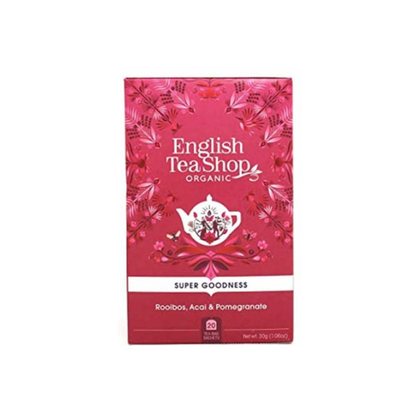 Bio čaj rooibos, acai 20 vrečk English Tea Shop