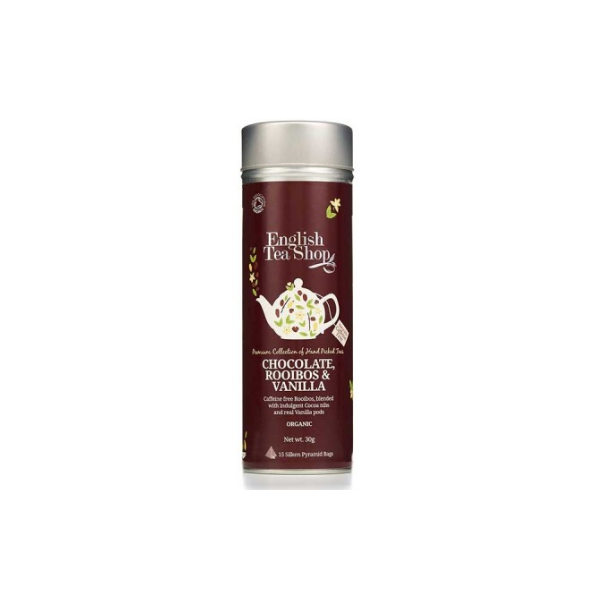 Bio čaj Chocolate, Rooibos v tubi 30g English Tea Shop