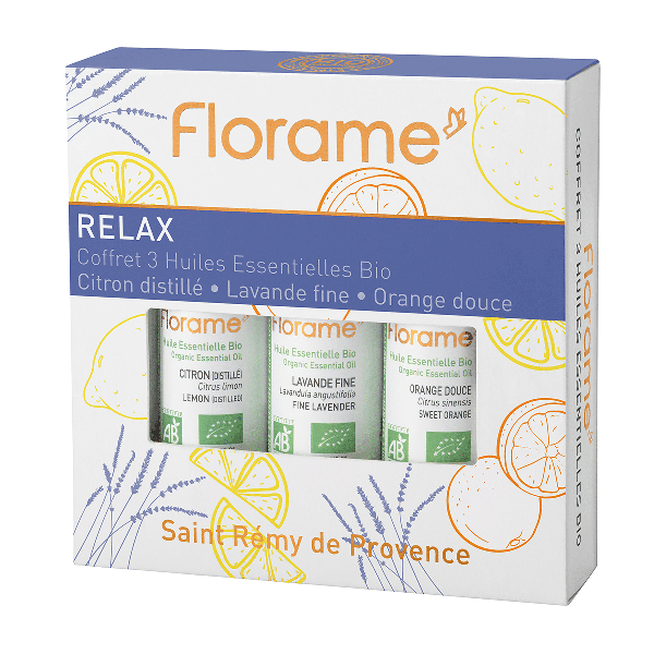 Trojček eteričnih olje Relax 3X10 ml Florame