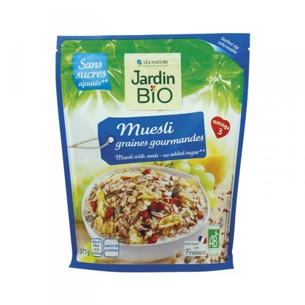 Musli s semeni bio 375g Jardin bio