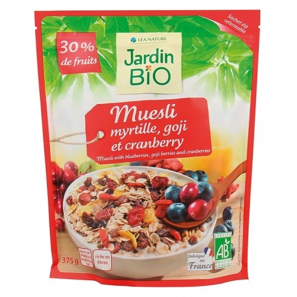 Musli s super sadjem 375g Jardin bio