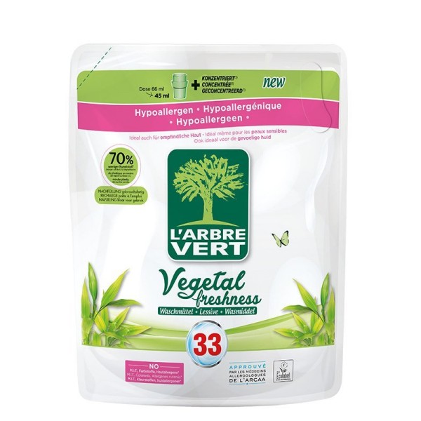 Tekoče pralno sredstvo rastlinski vonj Refil, 2 Lj, Larbre Vert