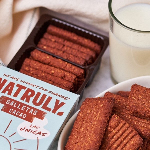 Bio keksi s kakavom brez glutena, laktoze 125 g Natruly