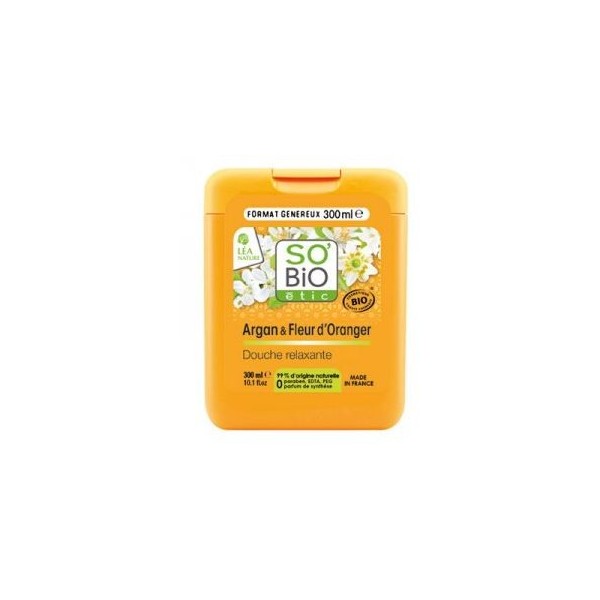 Gel za tuš argan cvet pomaranče 300ml So Bio