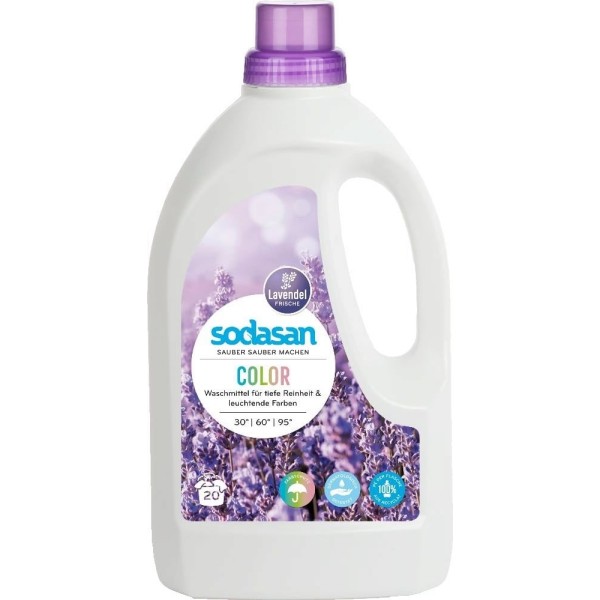 Tekoče pralno sredstvo Color LAVANDA 1,5 L Sodasan