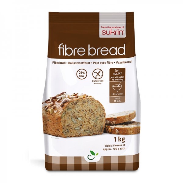 Fiber bread mix 1kg Sukrin