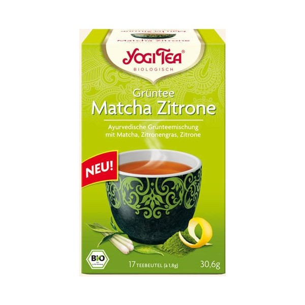 Čaj Matcha limona 17 vrečk Yogi Tea