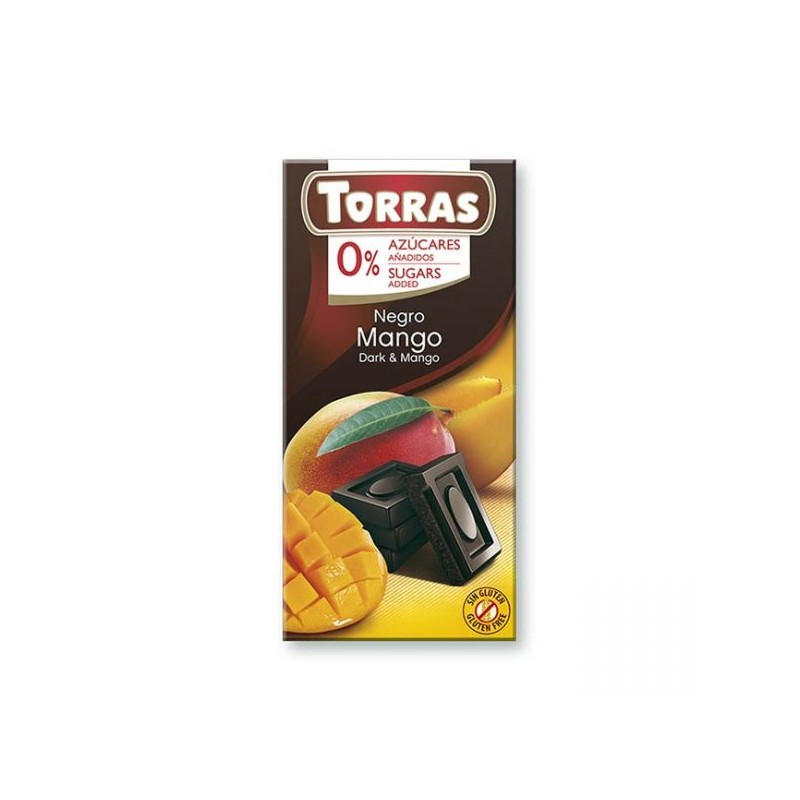 Temna čokolada z mangom 75g TORRAS