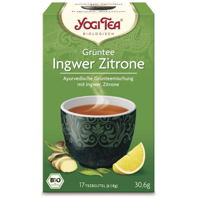 Zeleni z ingverjem in limono 30,6g Yogi tea