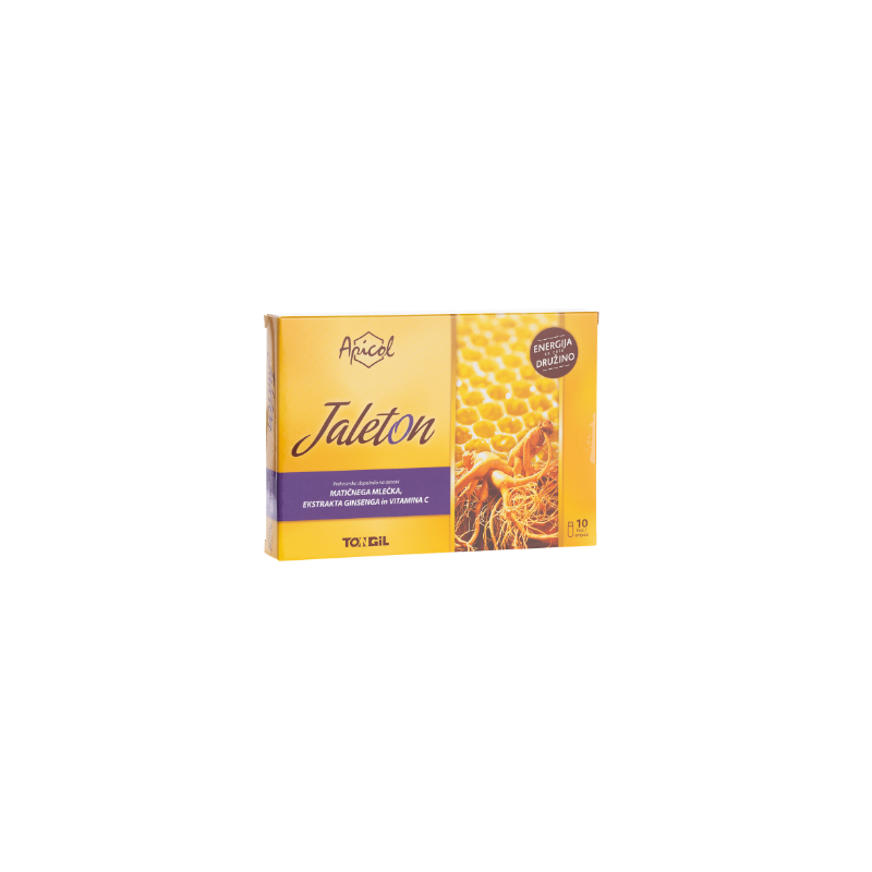 Apicol - Jaleton, matični mleček, ekstrakt ginsenga, vitamin C, 20 fiol, Apicol
