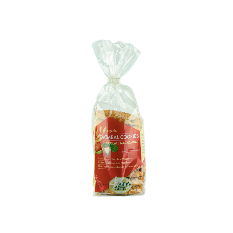 Bio piškoti makadamija vegan 175g Billys farm