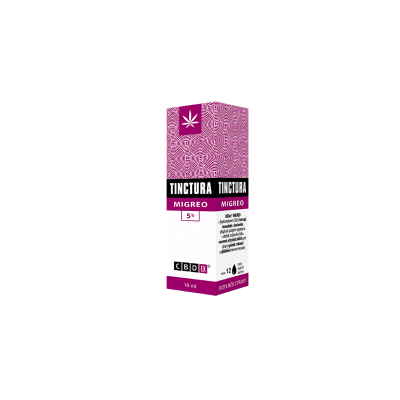 CBD tinktura MIGREO 5% CBDex