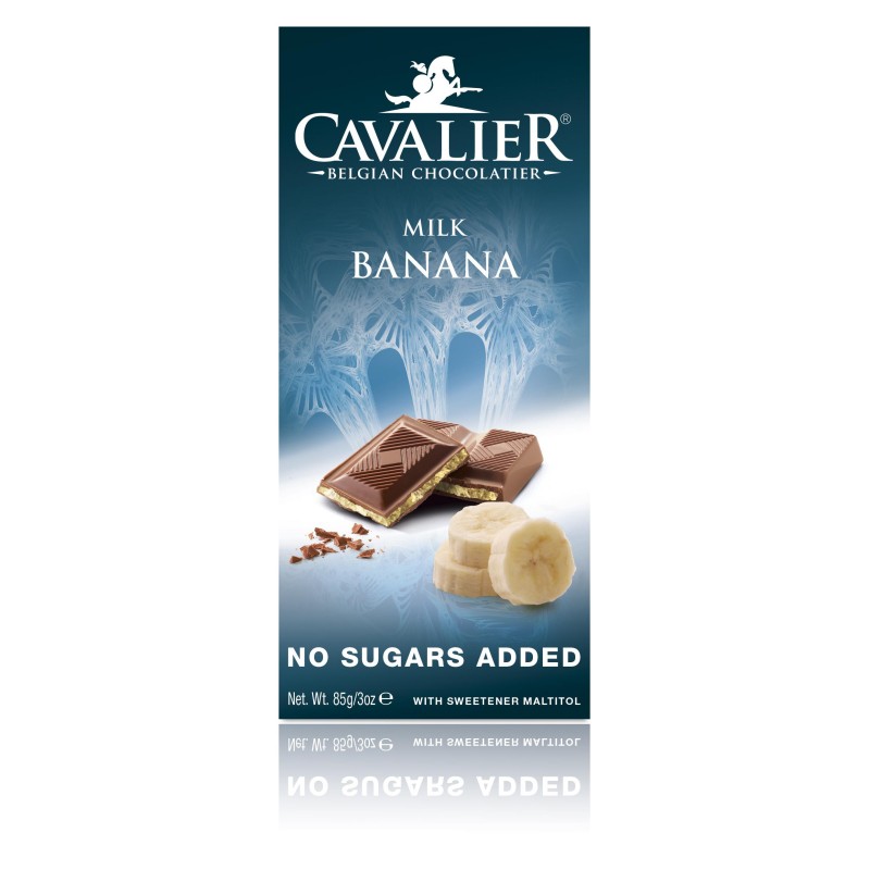 Mlečna čokolada z banano 85g Cavalier