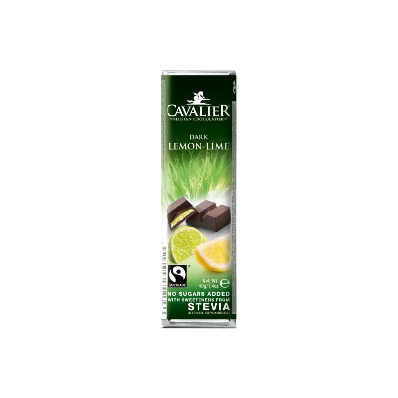 Čokolada s limetinim limoninim nadevom 40g Cavalier