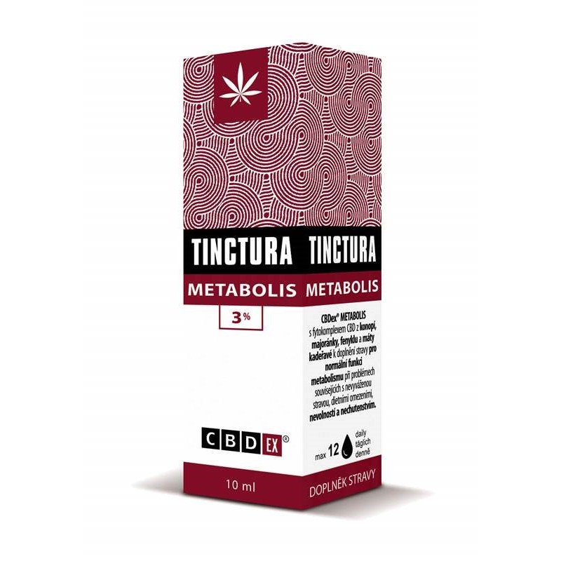 Tinctura Metabolis 3% CBD 10ml CBDex