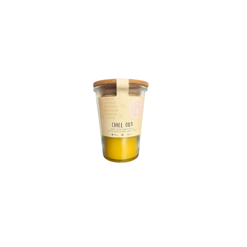 2BEES® dišeča sveča Chill out Čebelarna Novak