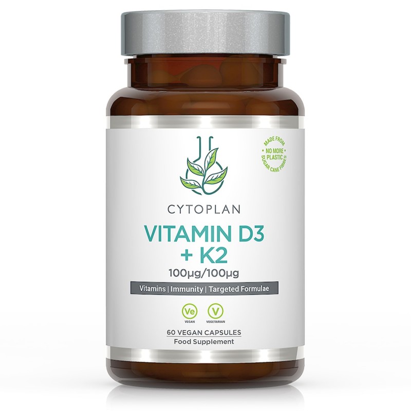 Vitamin D3 + K2, 60 Kapsul, Cytoplan