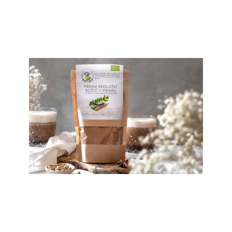 Presni ekološki rožič v prahu 180 g drobtinka