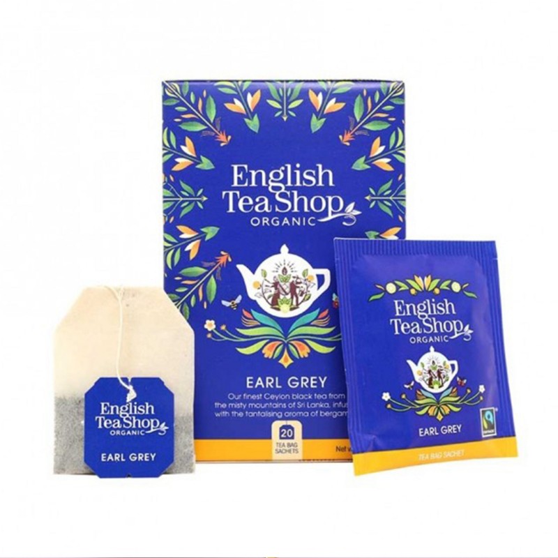 Ekološki črni čaj z bergamotko 20 vrečk English Tea Shop