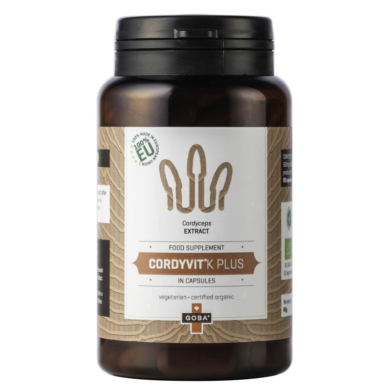 Prehransko dopolnilo iz gobe cordyceps v kapsulah Cordivit 70g Goba