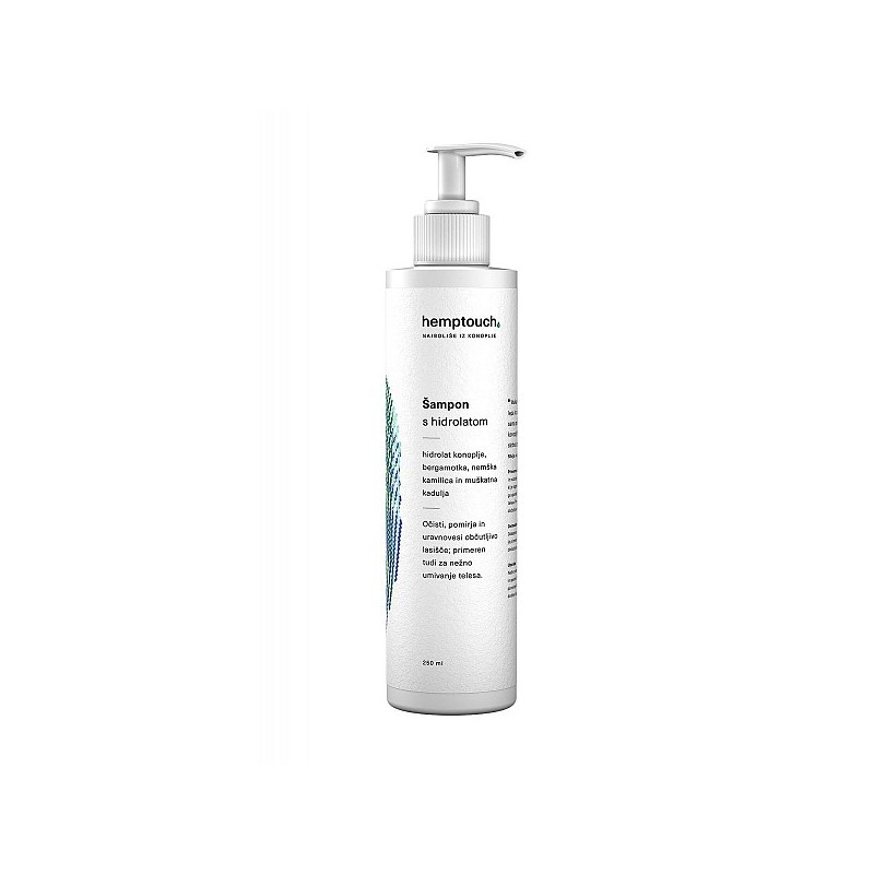 Šampon s hidrolatom 250ml Hemptouch