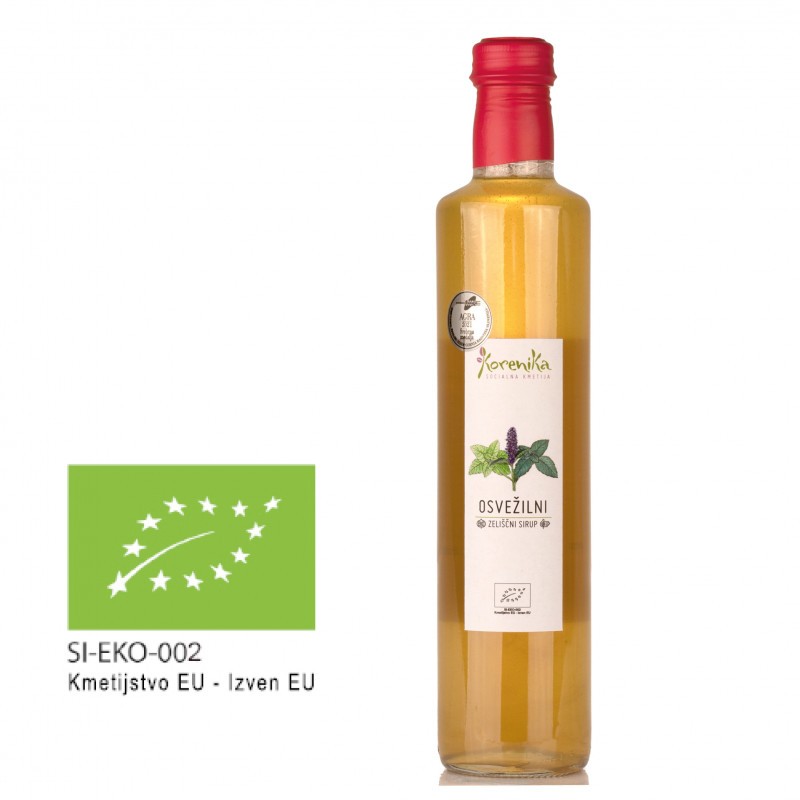 Ekološki osvežilni zeliščni sirup 500 ml, Korenika