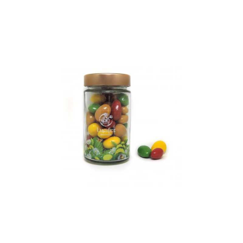 Mandlji obliti s pisano čokolado 125g Lucifer