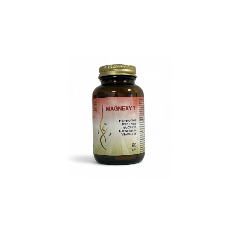 Magnexy 7 - prehransko dopolnilo na osnovi magnezija in vitamina B6 90 tablet