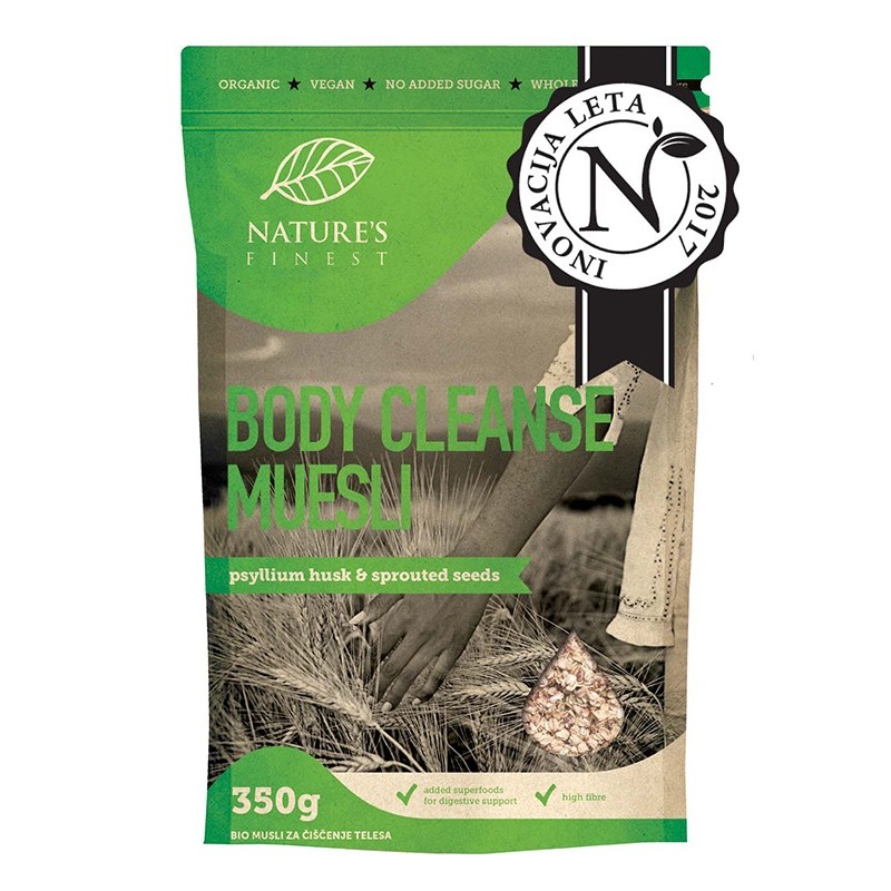 Bio musli za čiščenje telesa 350g Natures finest