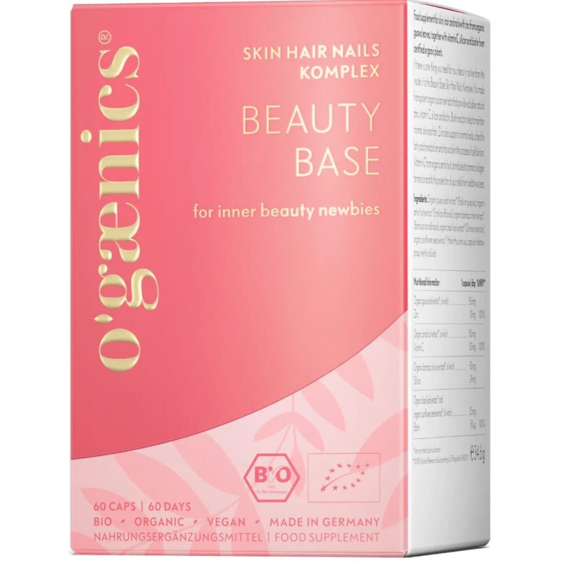 Beauty Base, Bio komplex za kožo, lase in nohte, 60 k, Ogaenics