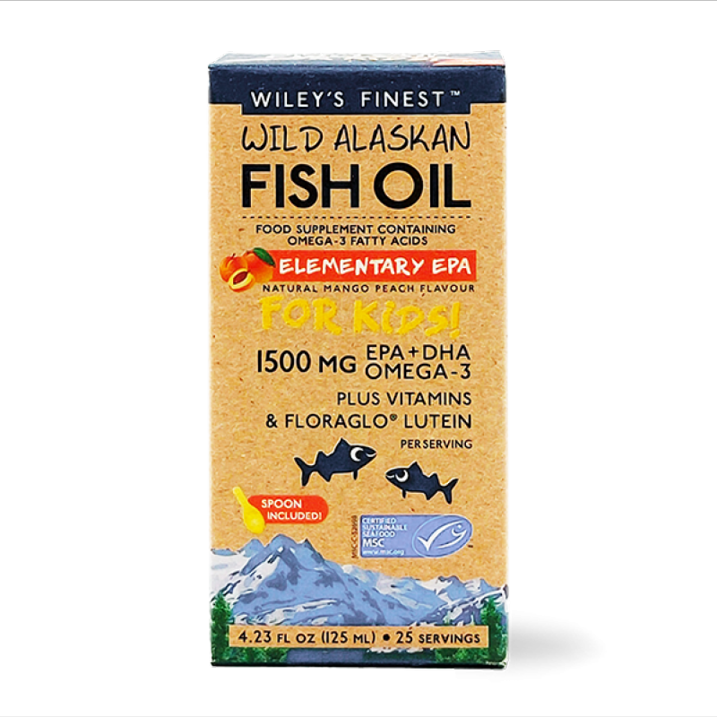 Wild alaskan fish oil - omega 3 za otroke 125ml  Wileys finest