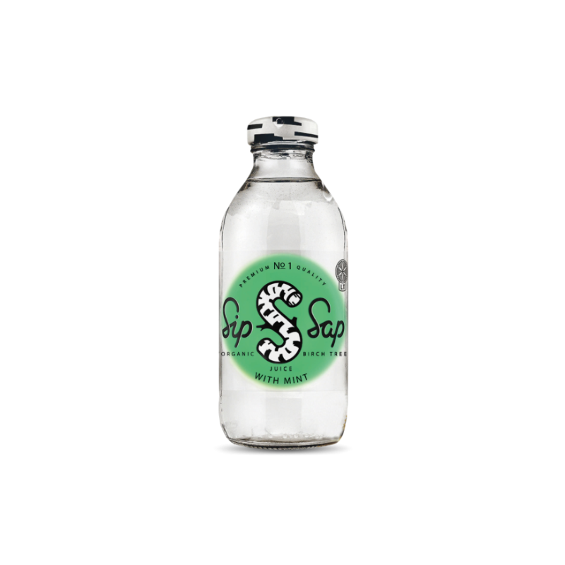 Bio Brezova voda z meto 330 ml, SipSap
