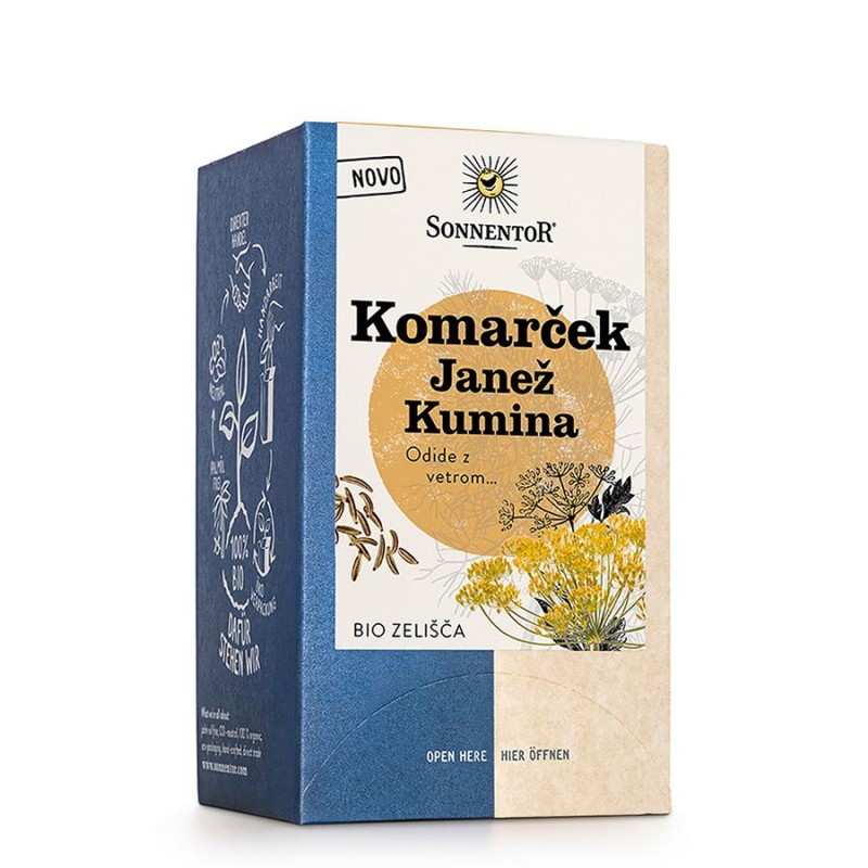 Bio čaj komarček, janež in kumina 30,6g Sonnentor
