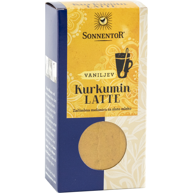 Začimba kurkumin latte vanilija 60g Sonnentor