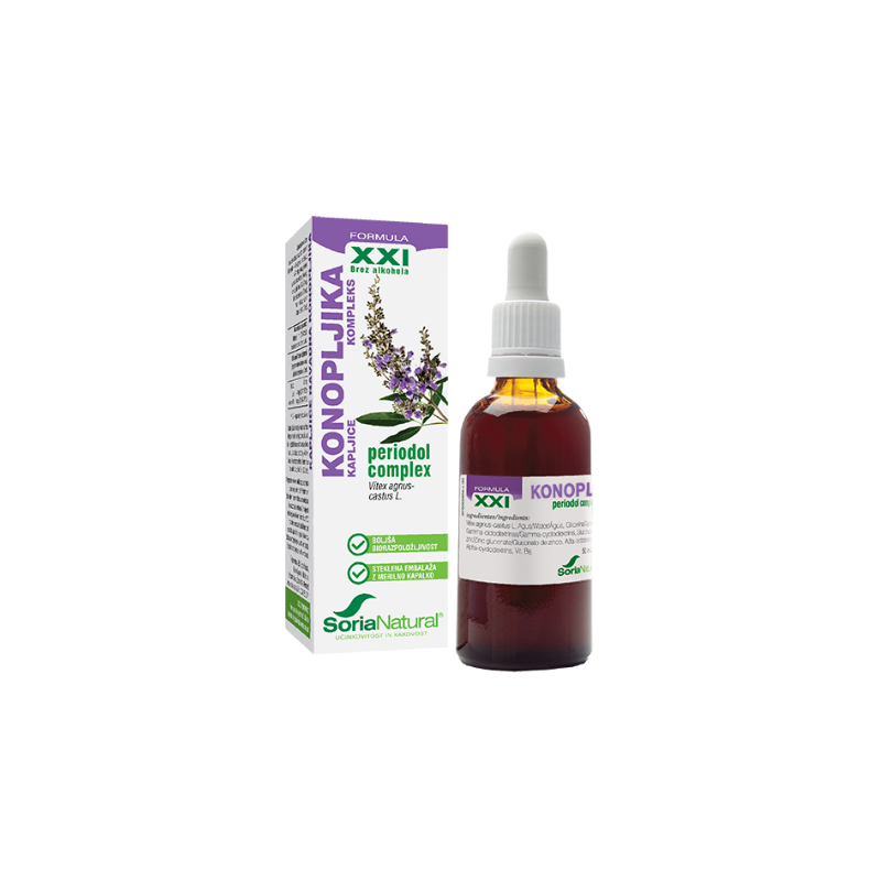 Kapljice konopljika XXI 50ml Soria Natural