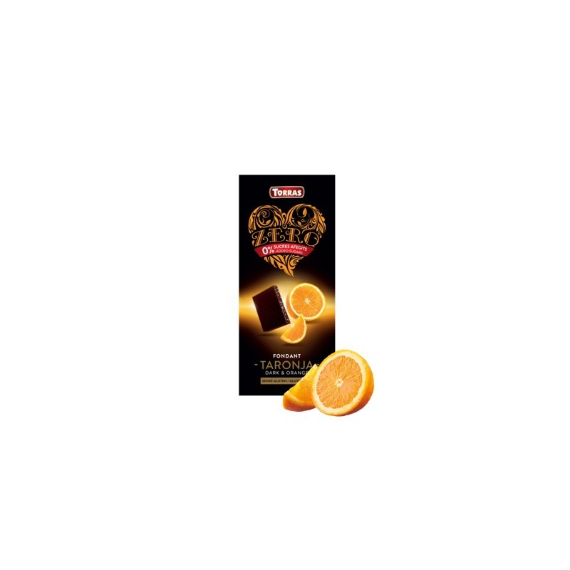 Temna čokolada s pomarančo zero 125g TORRAS