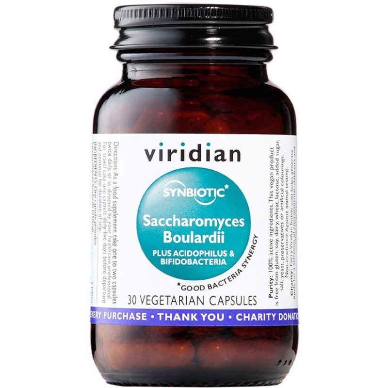 Probiotiki Saccaharomytes Boulardi 30 kapsul Viridian