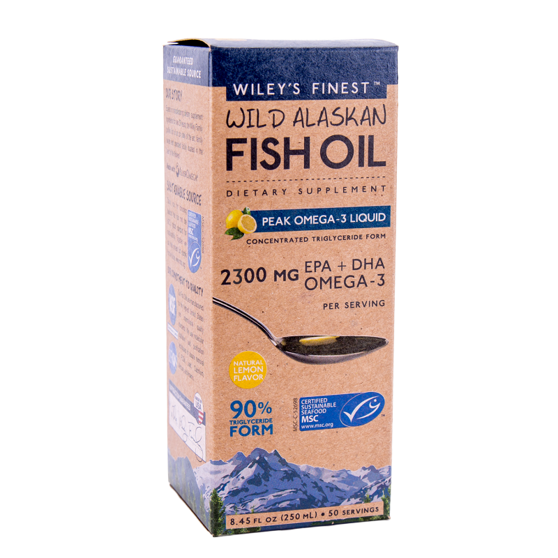 Wild alaskan ribje olje omega 3 125ml  Wileys Finest